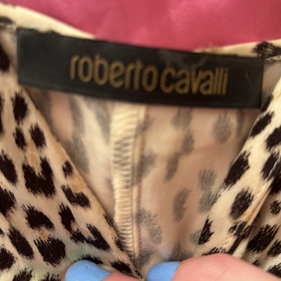 Vintage size 38 animal, print, black white and red Roberto Cavalli - Picture 7 of 8